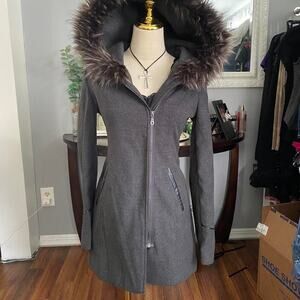 Y2k fur coat size small